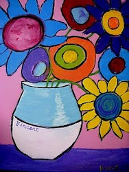 Childlike Vincent Van Gogh Flowers