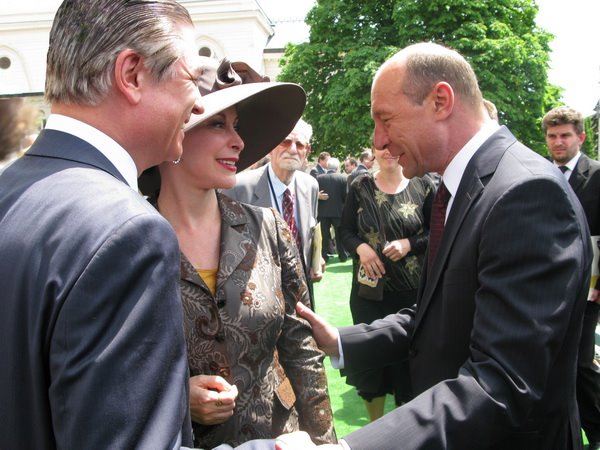 TRH Prince Paul and Princess Lia Of Romania with President Traian Basescu