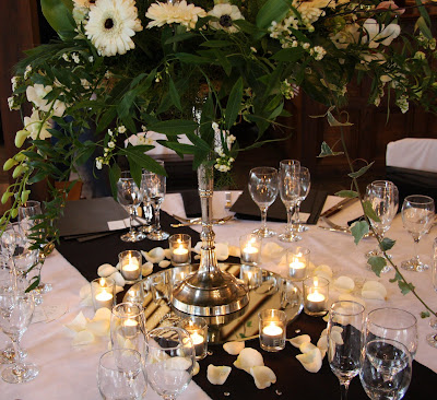 We have of course decorated the Ceremony Space and the Dining Tables with an