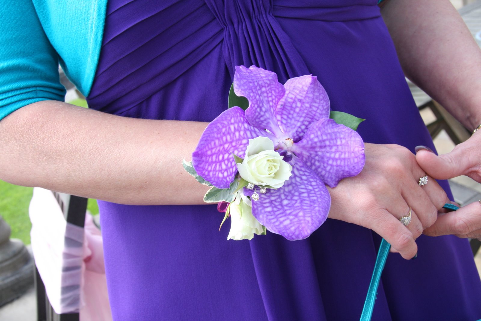 Flower Design Buttonhole & Corsage Blog: Vanda Orchid Wrist Corsage
