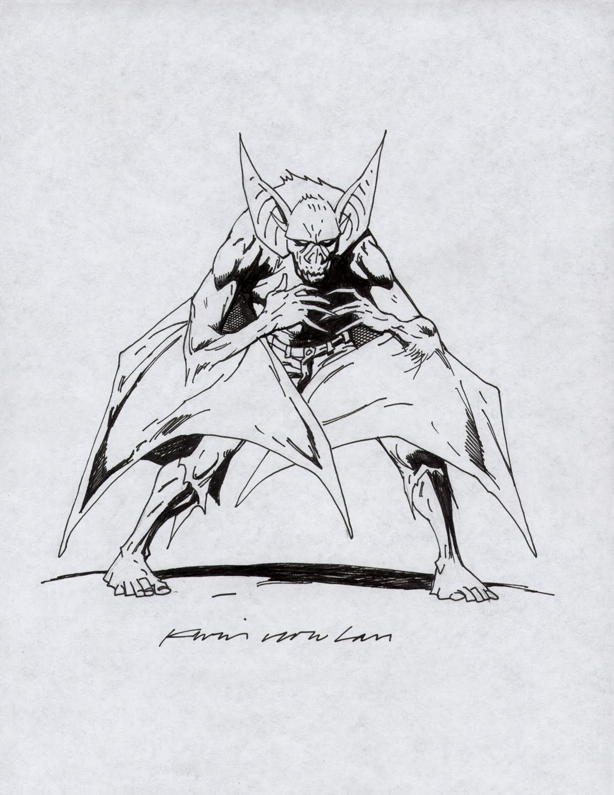 manbat coloring pages - photo #6