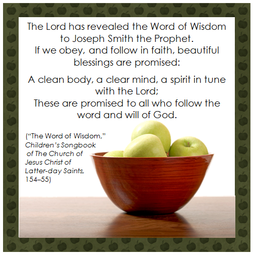 lds clipart word of wisdom - photo #48