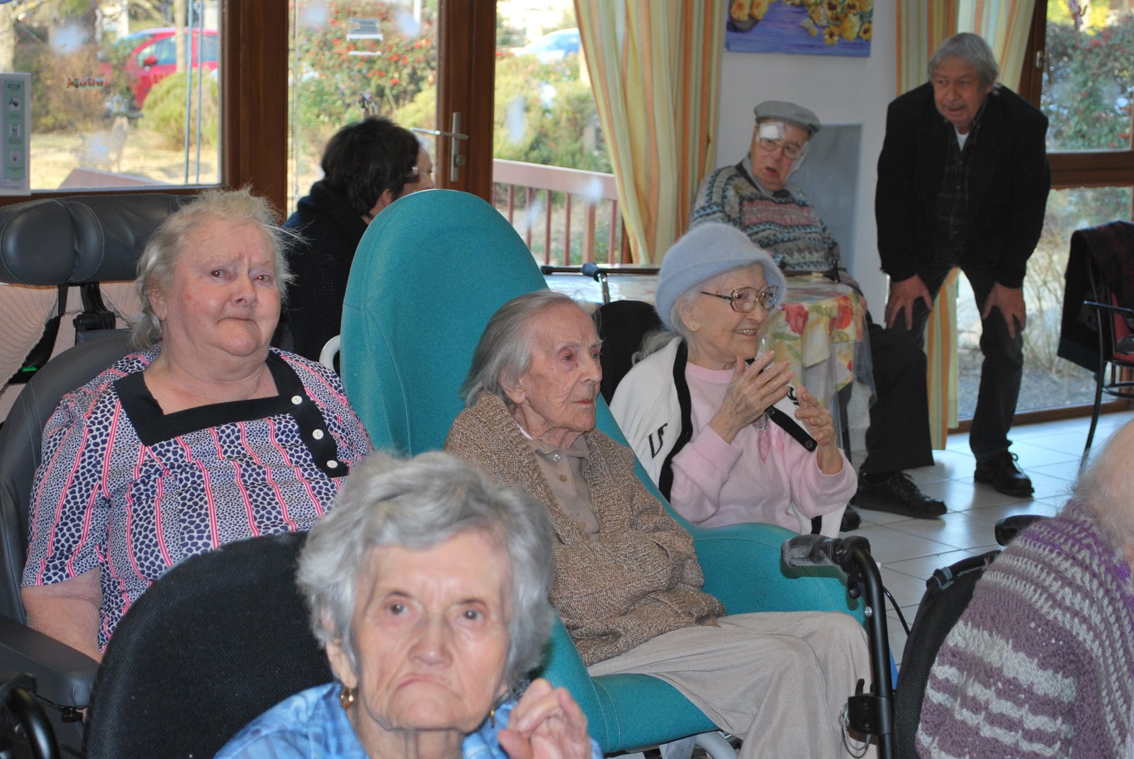 Barjac "Voeux à la maison de retraite" | Edouard Chaulet - Barjac