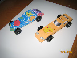 Me And Emma's race cars