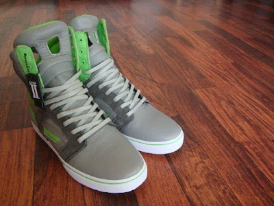 SUPRA(スープラ)SKYTOP2 GREY/LIME スニーカー