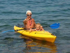 Il nonno in canoa con Airam