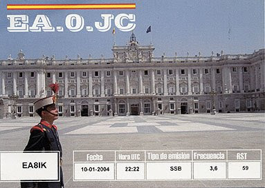 Mi QSL del Rey Juan Carlos I