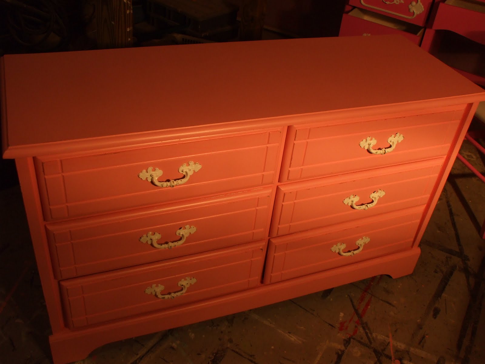 old wood, new paint PINK FURNITURE