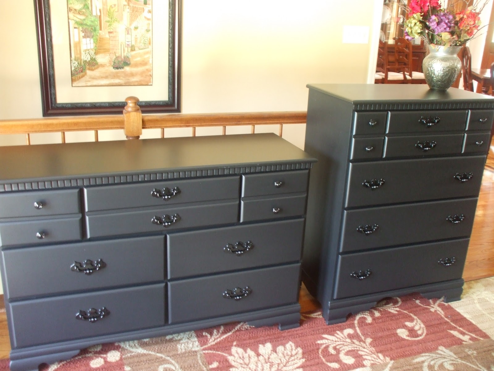 old wood, new paint BLACK FURNITURE