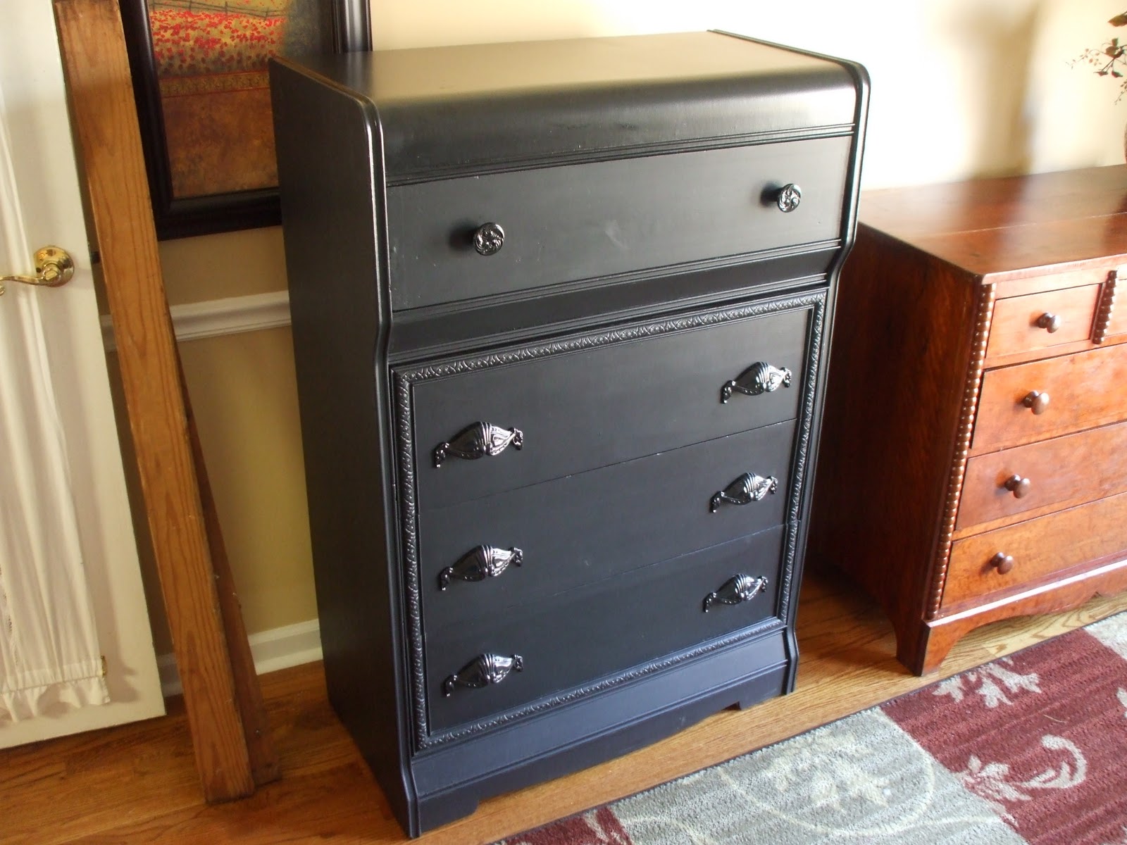 old wood, new paint BLACK FURNITURE