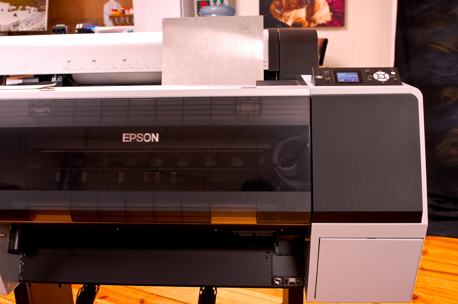 Bergs Canvas Gallery Printing on metal Roof flashing metal that is!