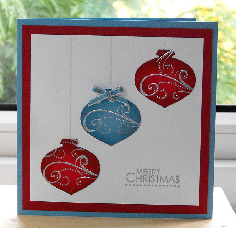 Kimber Kreations Christmas ornament card.