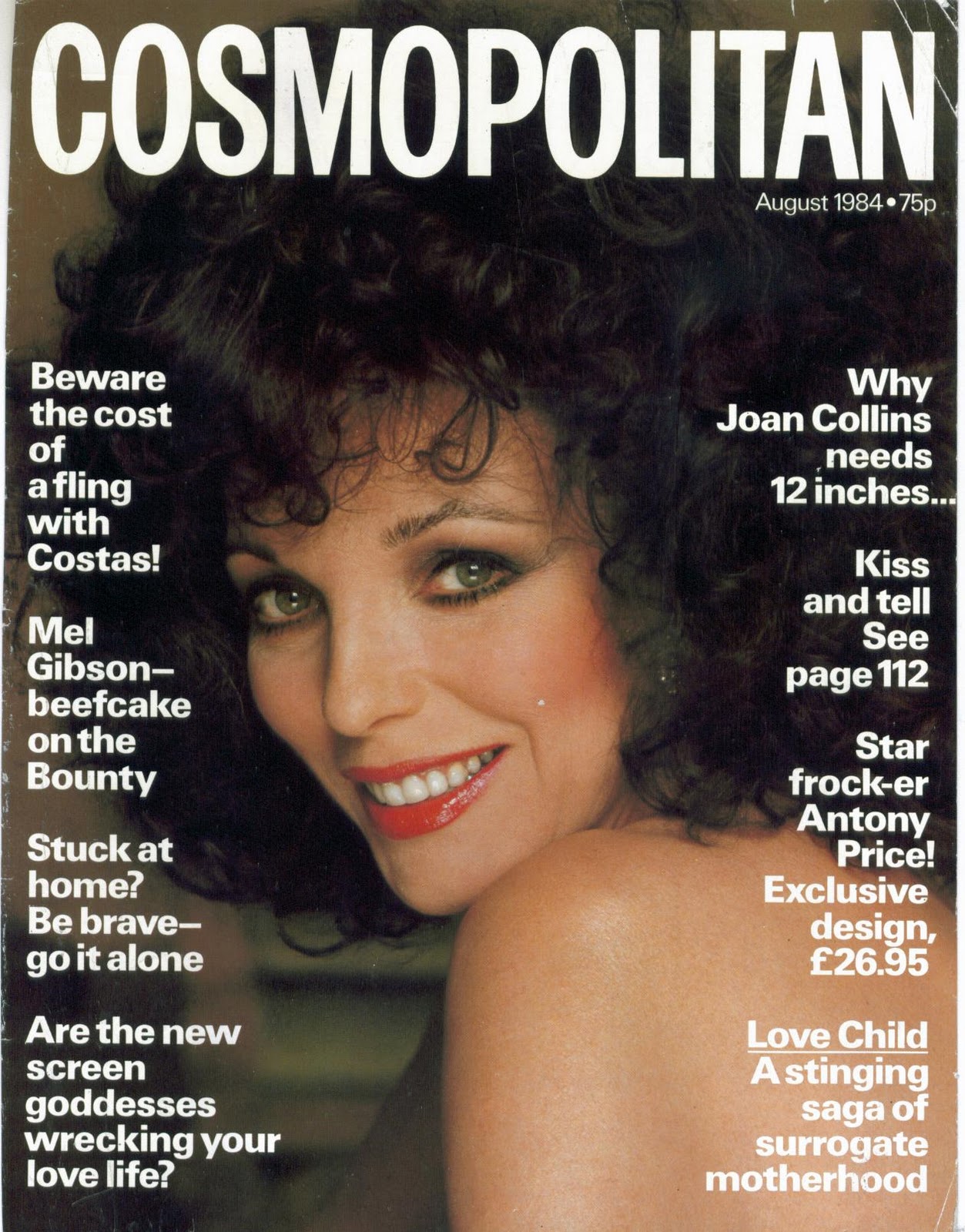 LEGENDARY DAME!: ON THE COVER : COSMOPOLITAN AUGUST 1984 ...