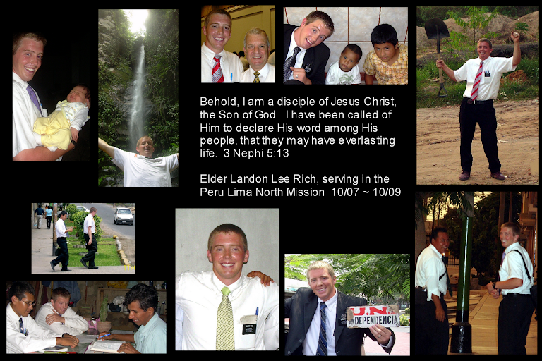 Elder Landon Rich:  Peru Lima North Mission