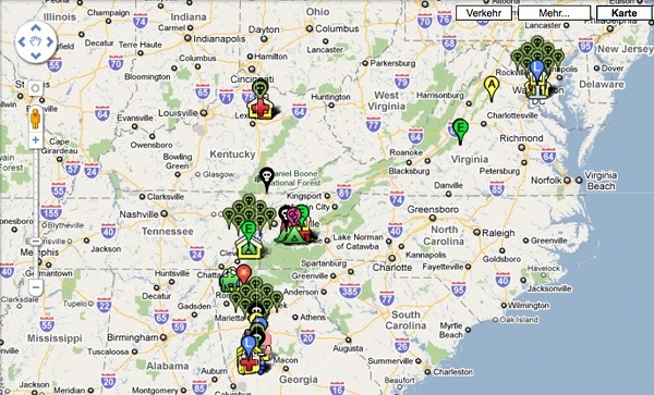 The Walking Dead Google Map ~ Interweb3000