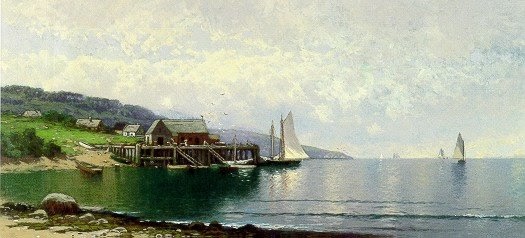 marine oil paintings: Alfred Thompson Bricher - American, 1837 - 1908