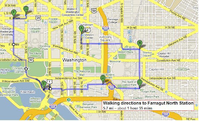 obama inauguration route map