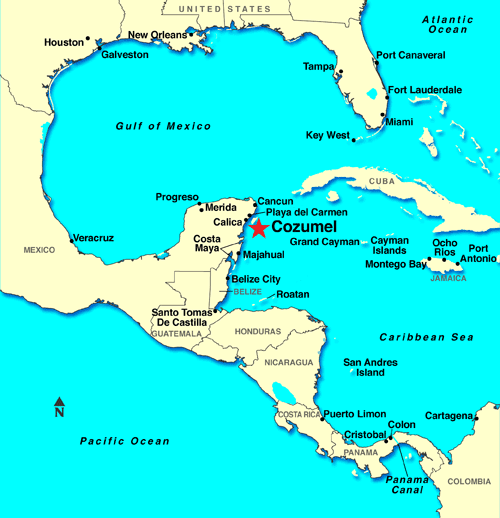 Vacaciones en Mexico: ¿Dónde está Cozumel?