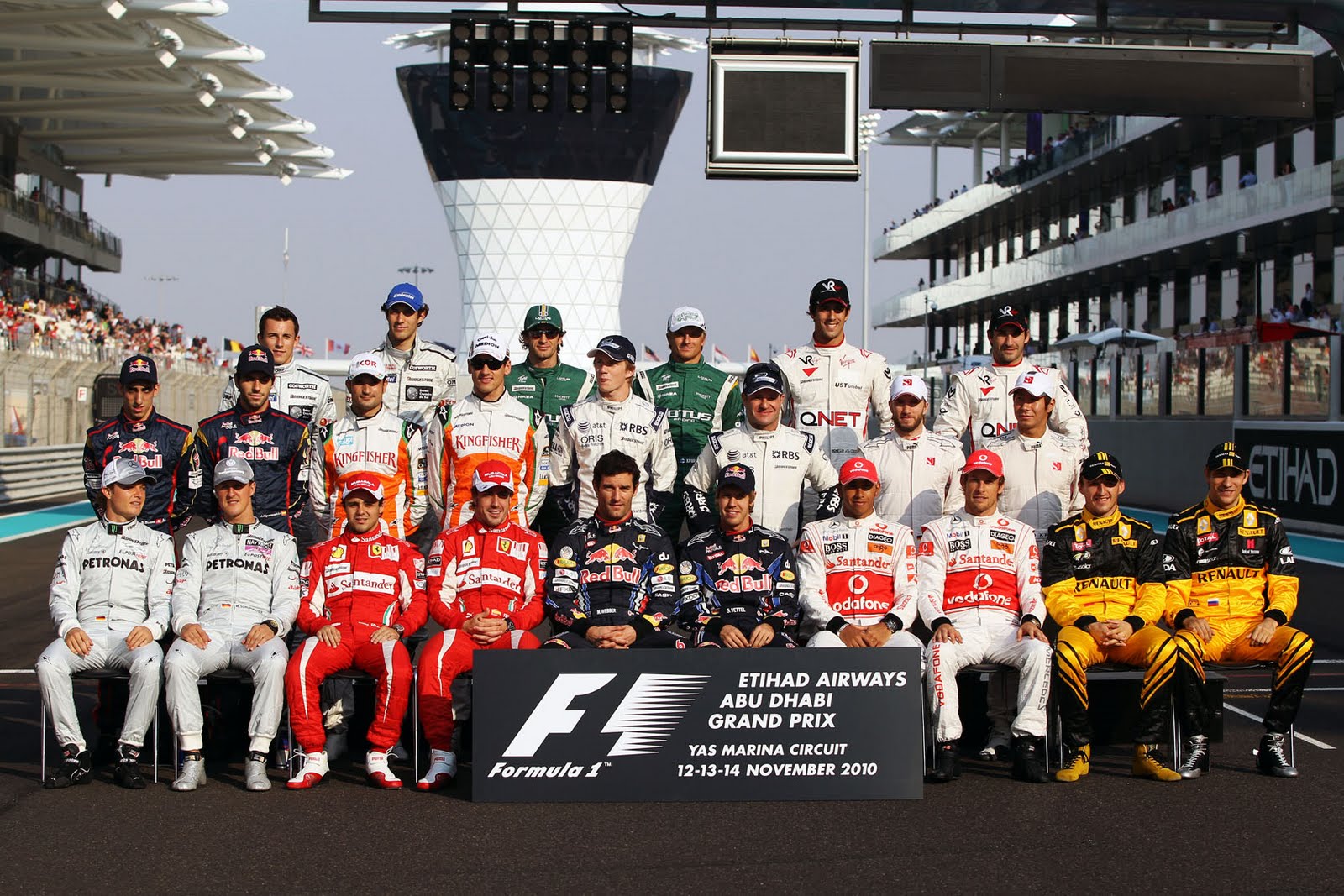 FutebolFFV: Foto Oficial de todos os pilotos da F1 2010