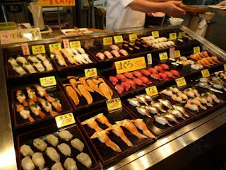 唐戸市場の握り寿司