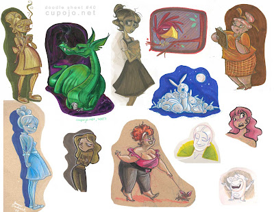 Joanna Davidovich's Art & Animation Blog: Some More Doodles