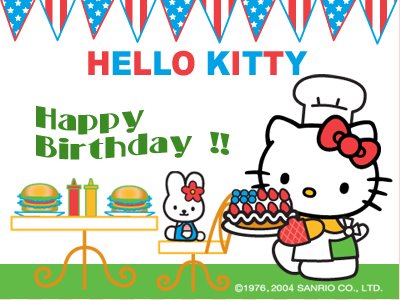 hello kitty birthday pictures. and its hellokitty#39;s 36th