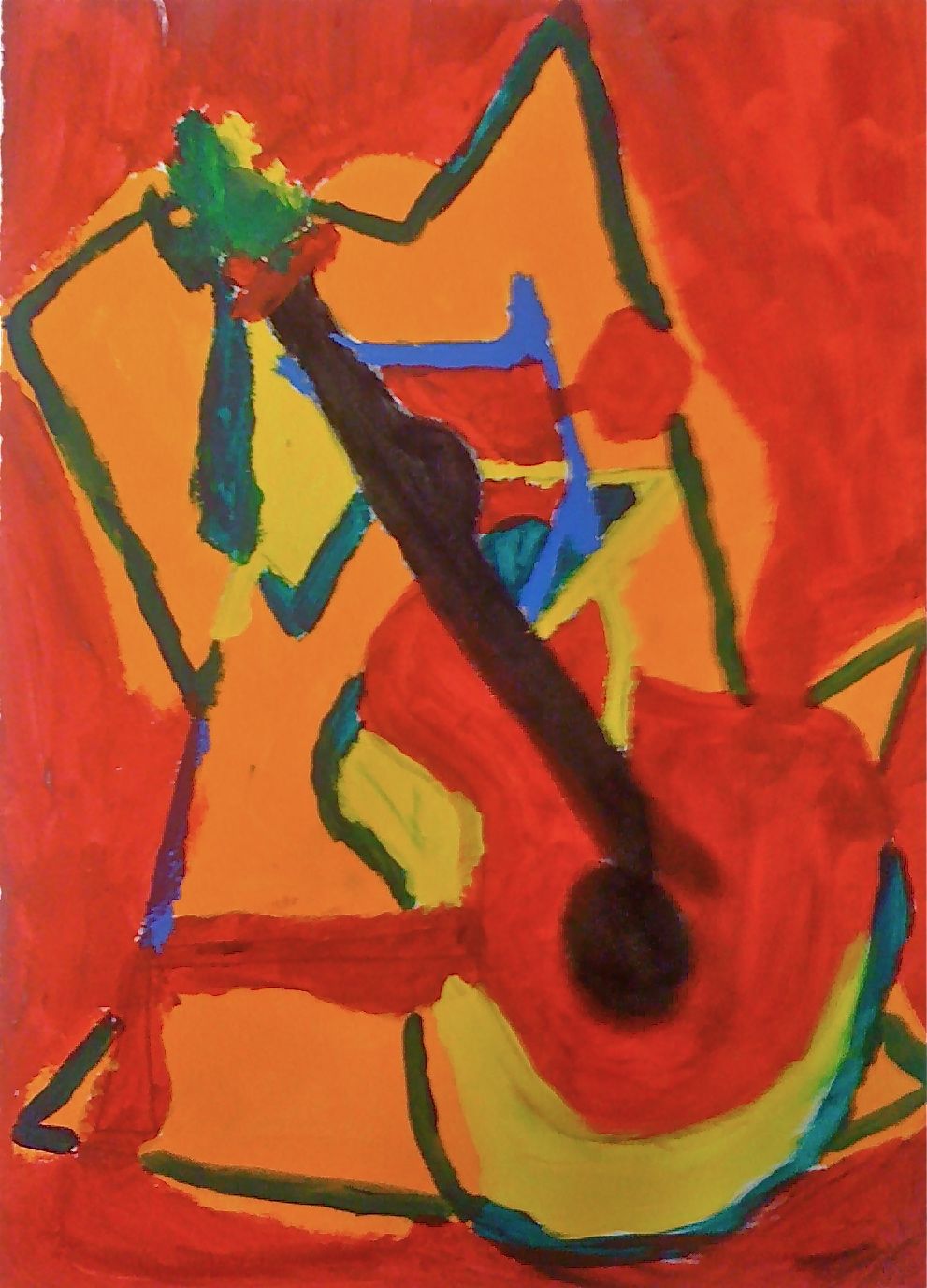 Kids Art Market: Picasso Cubism Guitars