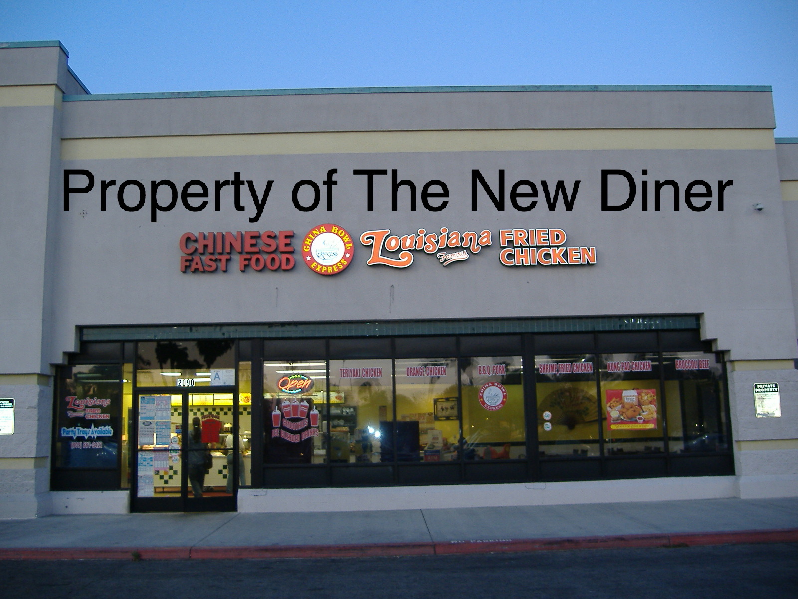 The New Diner: China Bowl Express & Louisiana Fried Chicken