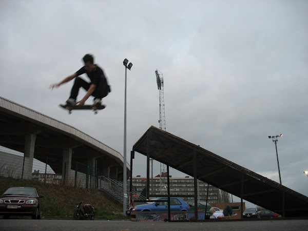 Le parking du Stade de La Louvière