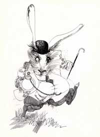Alice White rabbit Ralph Steadman