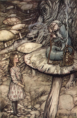 Alice in Wonderland, chenille, Arthur Rackham