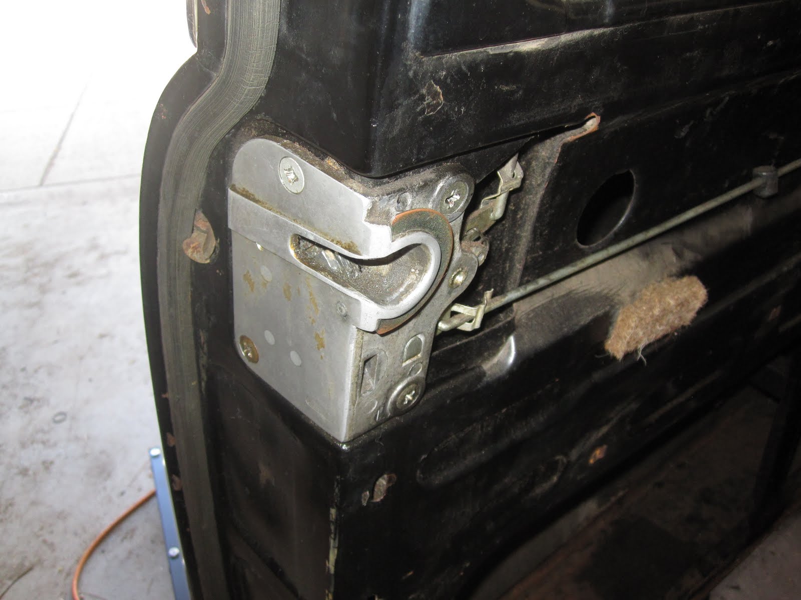 My Adventures in Car Restoration Door latch removal