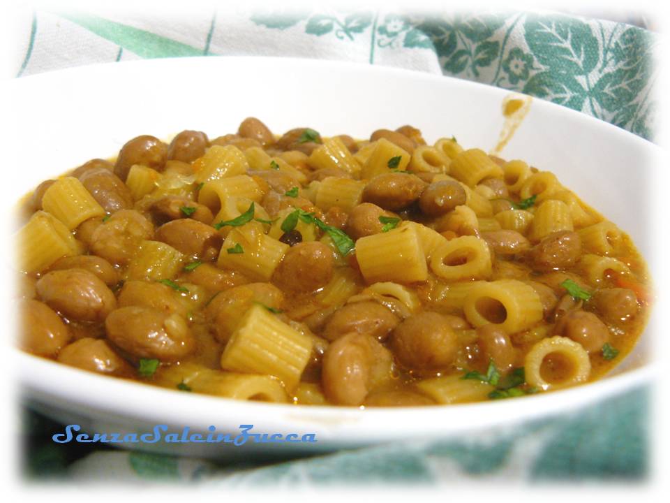 Senza Sale in Zucca La pasta e fagioli