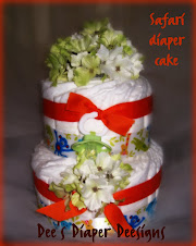 2 Tier Safari Diaper Cake $20.00