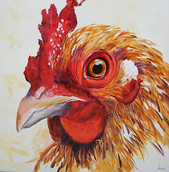 coop chicken painting artist sold oil wyne kay