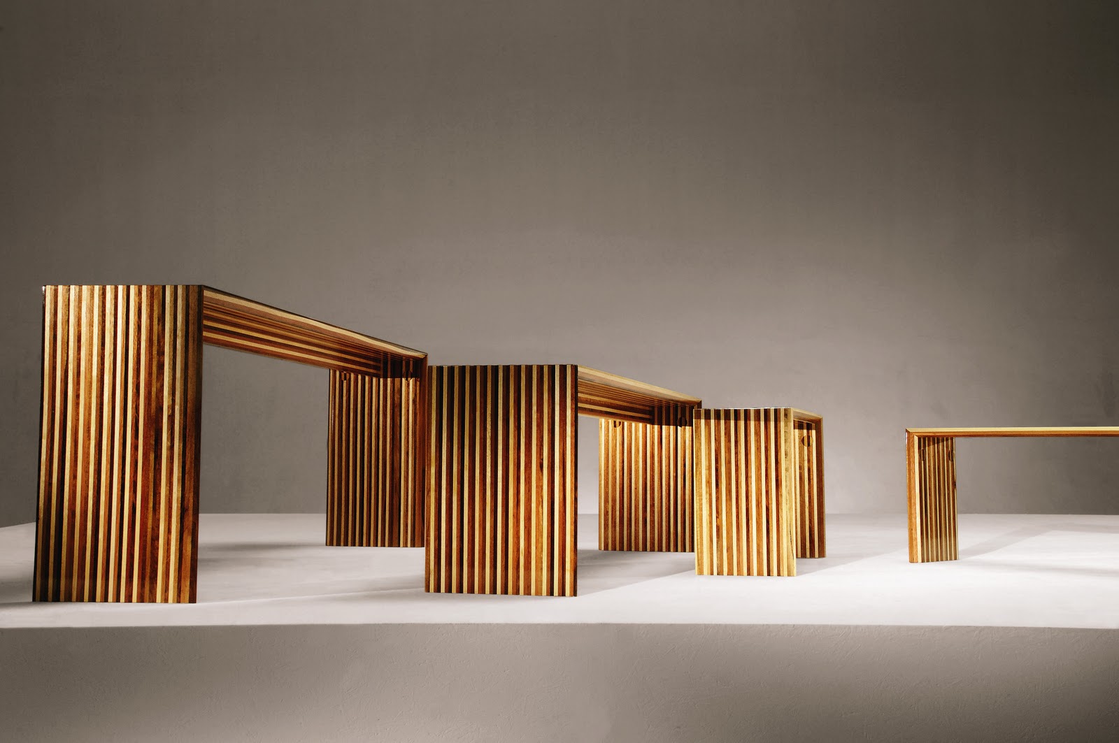 Gift & Home Today Contemporary furniture in exotic wood, fine leather