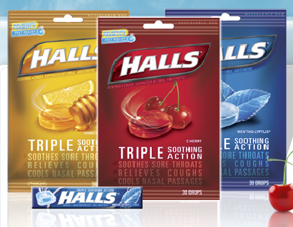 Halls Cough Drops. of using Halls Cough Drops
