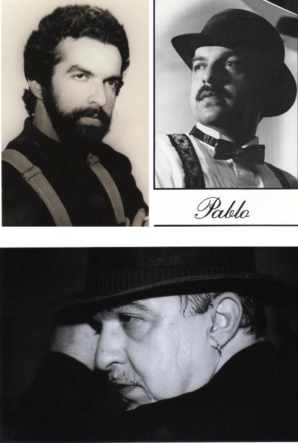 Pablo's faces as an adult performer.