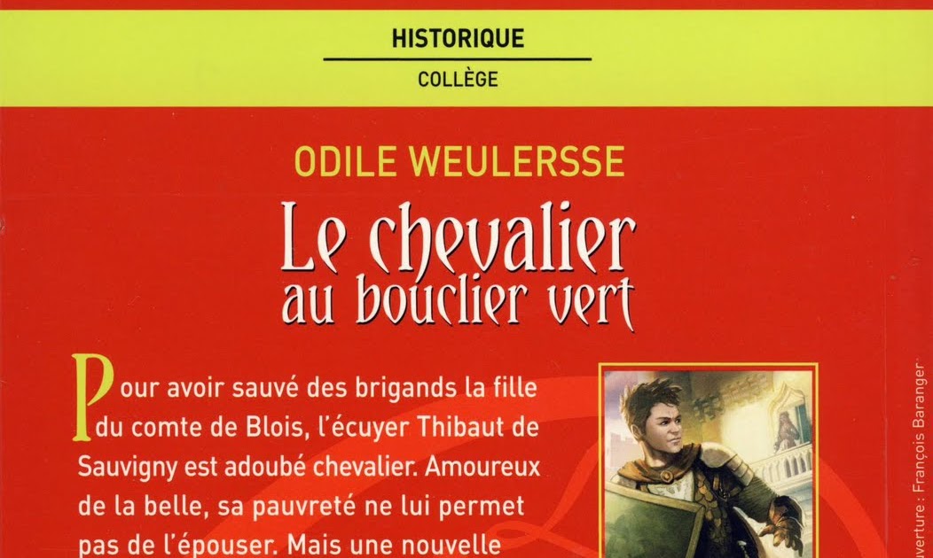 Des livres et moi Le chevalier au bouclier vert