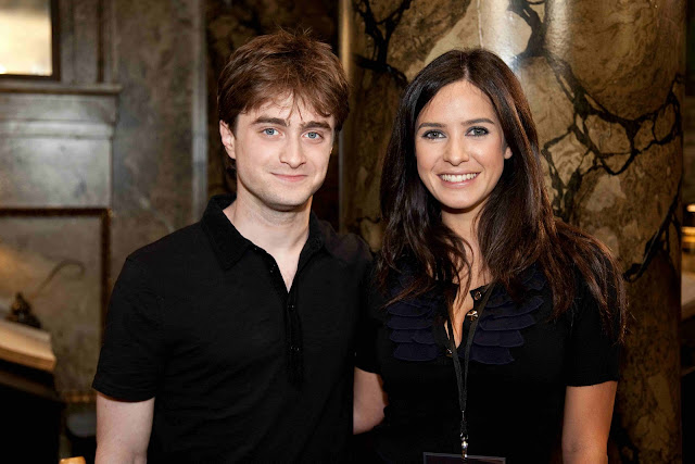 Paula Prendes junto a Daniel Radcliffe