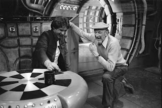 irvin kershner echándose unas risas con harrison ford