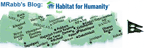 MRabb Habitat for Humanity - Nepal Blog