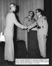 OUR CHIEF TECHNICAL OFFICER RECIEVING CERTIFICATE FROM GENERAL STARBIRD US ARMY AT US ARMY ENGINEER