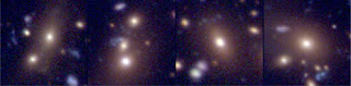 Cuatro grupos de galaxias en proceso de fusión