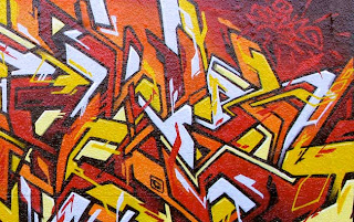 explosion graffiti alphabet art