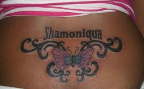 tattoo lettering on back for girls