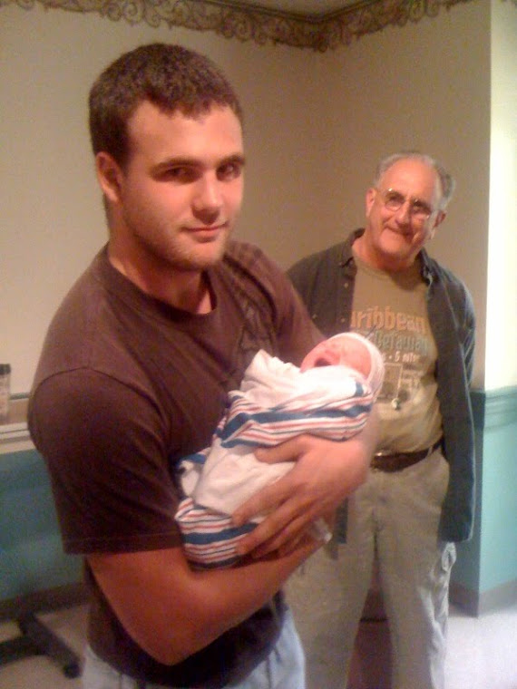 PawPaw, Daddy, and Me the day I was born!