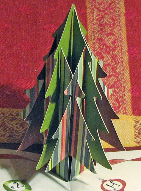 sliceform christmas tree