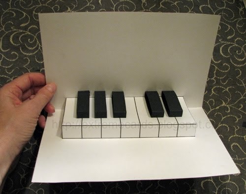 utilsigtet Ark Forfærdeligt Easy Piano Pop Up Card