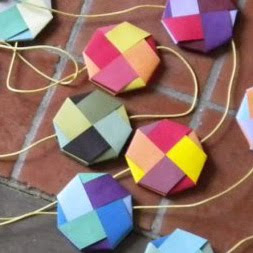 woven paper garland